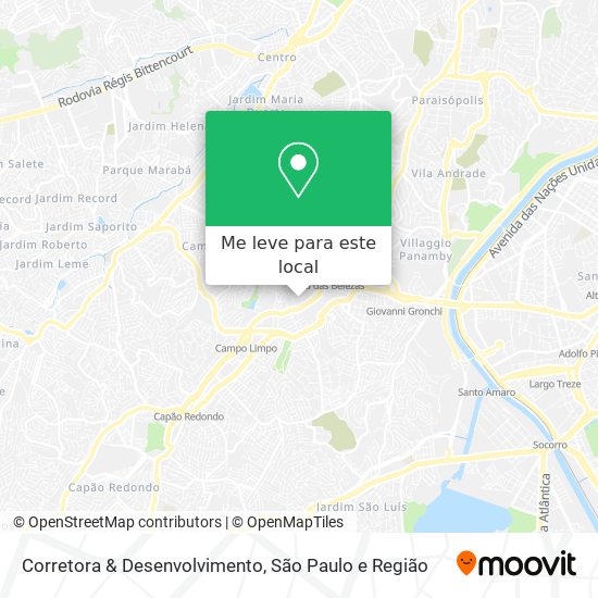 Corretora & Desenvolvimento mapa