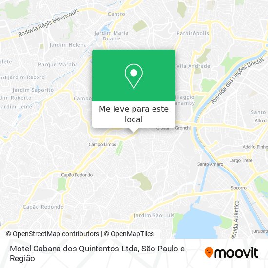 Motel Cabana dos Quintentos Ltda mapa