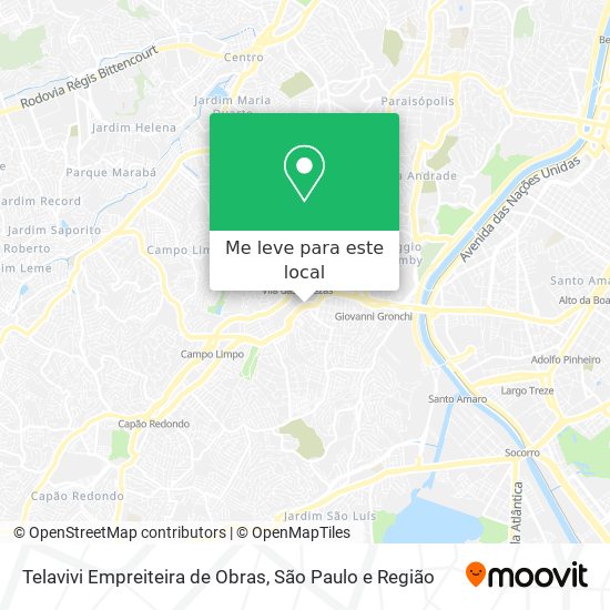 Telavivi Empreiteira de Obras mapa