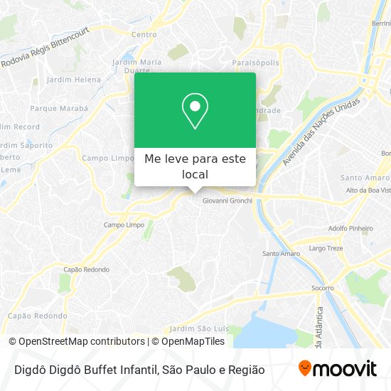 Digdô Digdô Buffet Infantil mapa