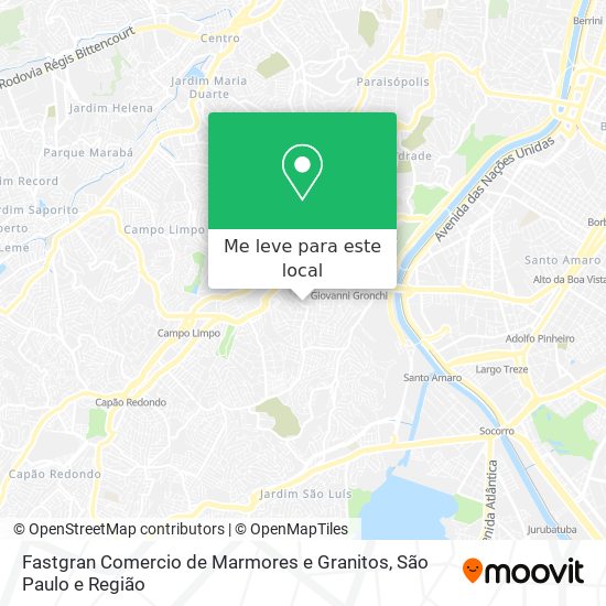 Fastgran Comercio de Marmores e Granitos mapa