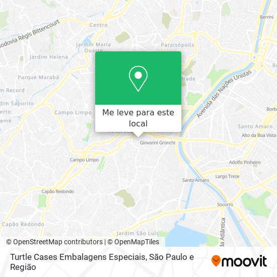 Turtle Cases Embalagens Especiais mapa