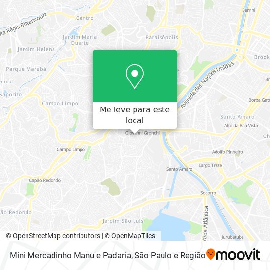 Mini Mercadinho Manu e Padaria mapa