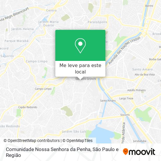 Comunidade Nossa Senhora da Penha mapa