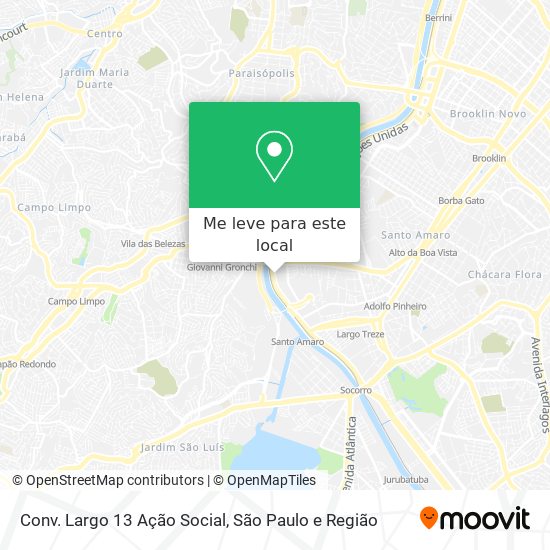 Conv. Largo 13 Ação Social mapa