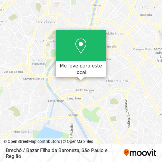 Brechó / Bazar Filha da Baroneza mapa