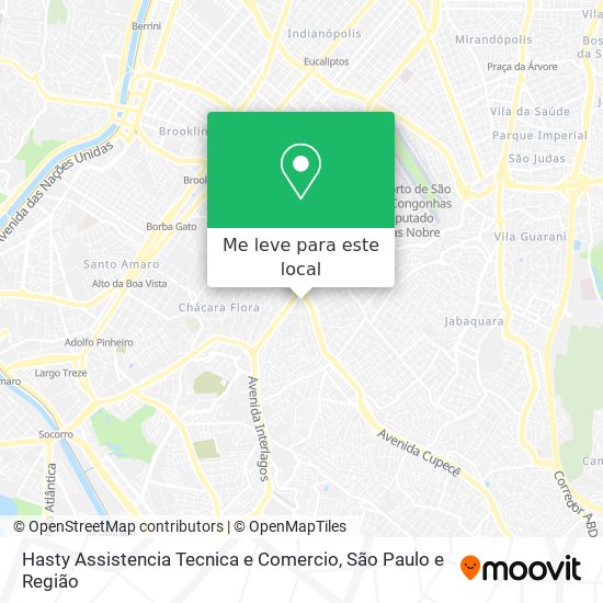 Hasty Assistencia Tecnica e Comercio mapa