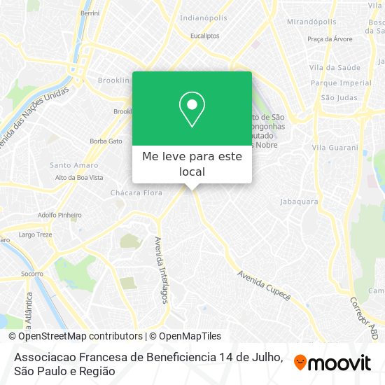 Associacao Francesa de Beneficiencia 14 de Julho mapa