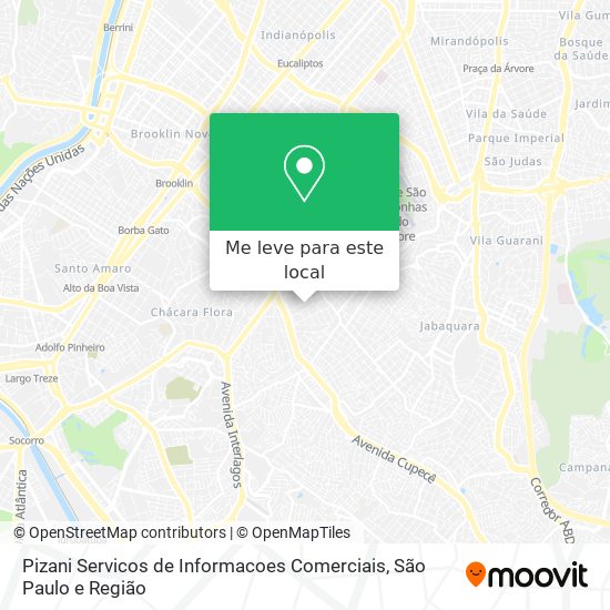 Pizani Servicos de Informacoes Comerciais mapa