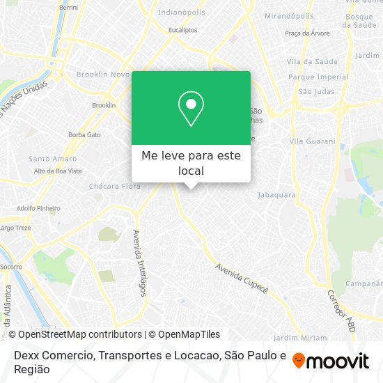 Dexx Comercio, Transportes e Locacao mapa