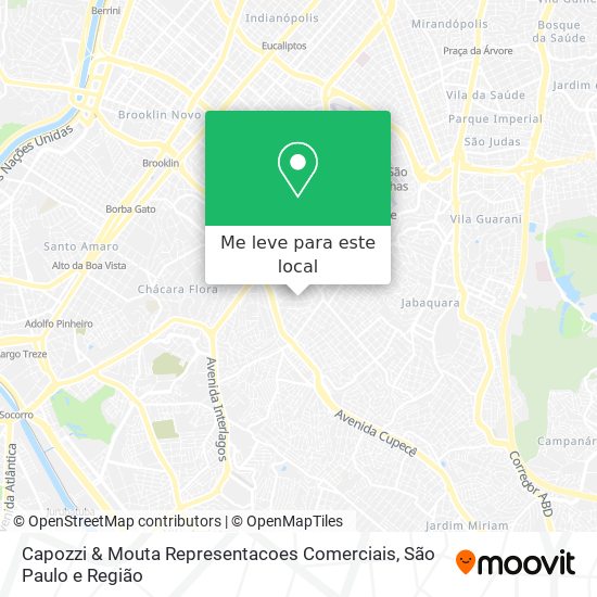 Capozzi & Mouta Representacoes Comerciais mapa