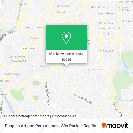 Puppies Artigos Para Animais mapa