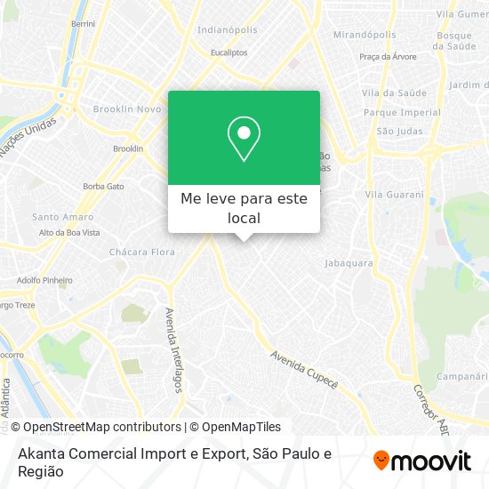 Akanta Comercial Import e Export mapa