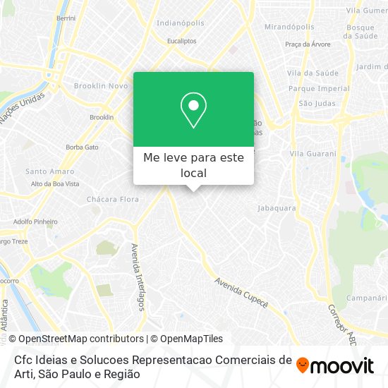 Cfc Ideias e Solucoes Representacao Comerciais de Arti mapa