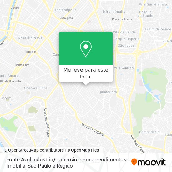 Fonte Azul Industria,Comercio e Empreendimentos Imobilia mapa
