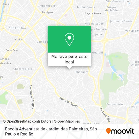 Escola Adventista de Jardim das Palmeiras mapa