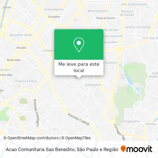 Acao Comunitaria Sao Benedito mapa