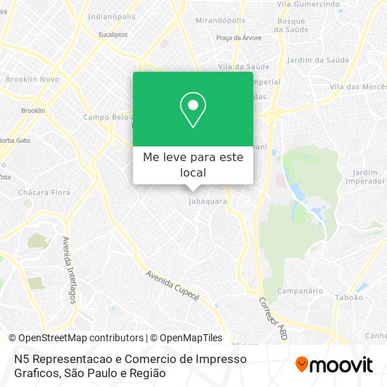 N5 Representacao e Comercio de Impresso Graficos mapa