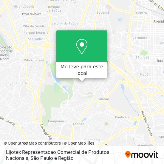 Lijotex Representacao Comercial de Produtos Nacionais mapa