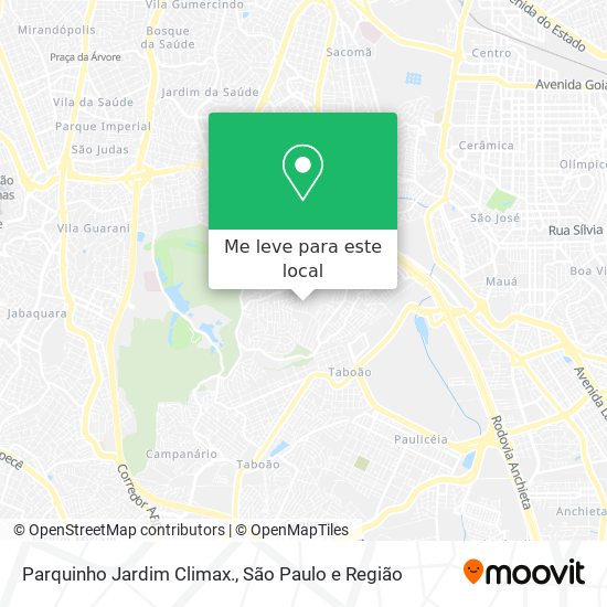 Parquinho Jardim Climax. mapa