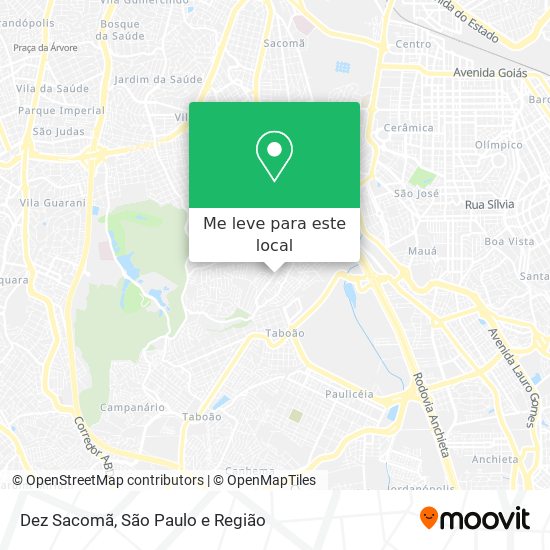 Dez Sacomã mapa