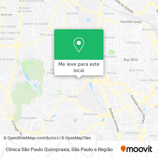 Clinica São Paulo Quiropraxia mapa