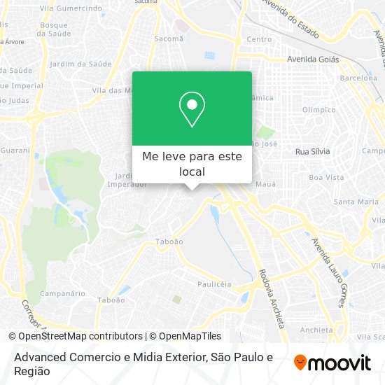 Advanced Comercio e Midia Exterior mapa