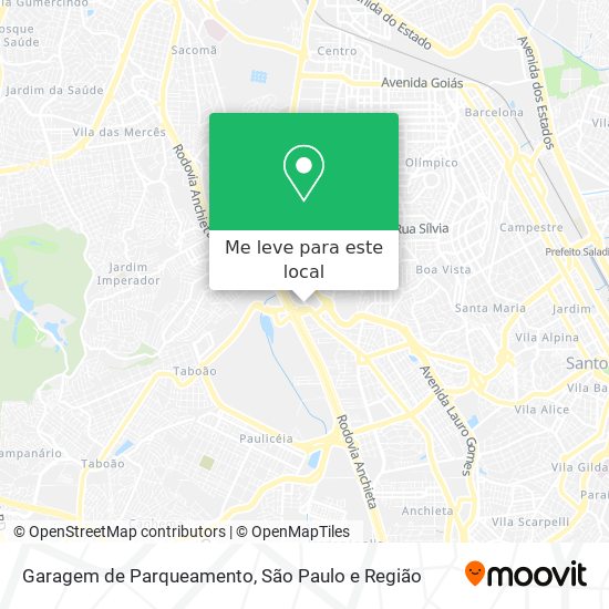 Garagem de Parqueamento mapa