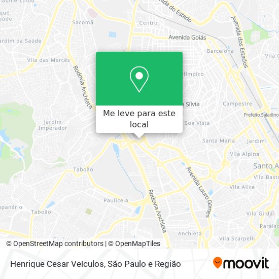 Henrique Cesar Veículos mapa