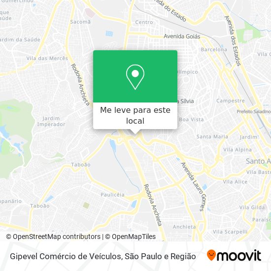 Gipevel Comércio de Veículos mapa