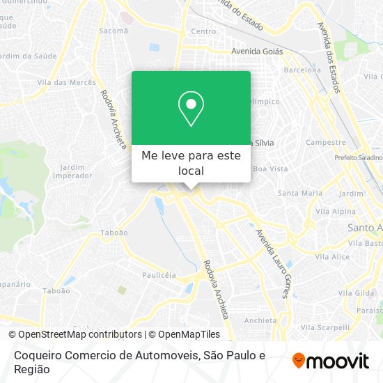 Coqueiro Comercio de Automoveis mapa