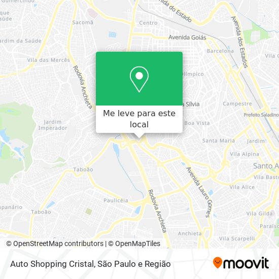Auto Shopping Cristal mapa