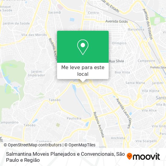 Salmantina Moveis Planejados e Convencionais mapa