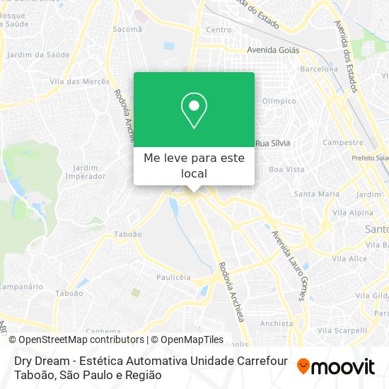 Dry Dream - Estética Automativa Unidade Carrefour Taboão mapa