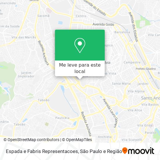 Espada e Fabris Representacoes mapa