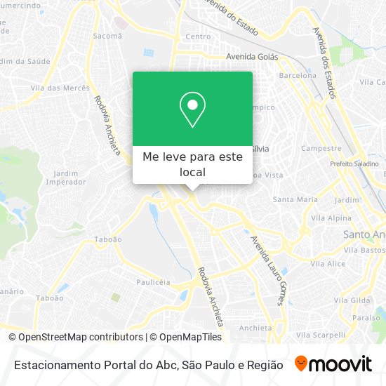 Estacionamento Portal do Abc mapa