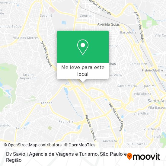 Dv Savioli Agencia de Viagens e Turismo mapa