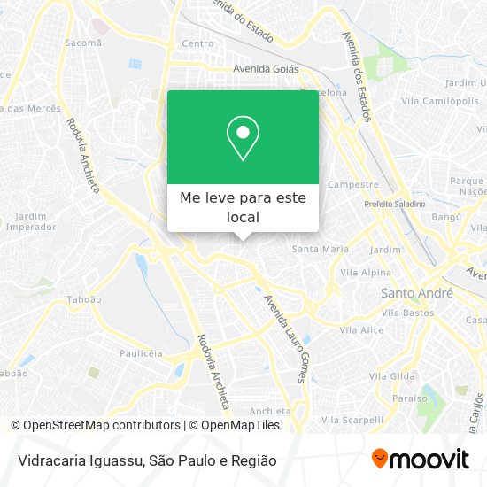 Vidracaria Iguassu mapa