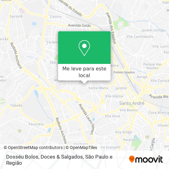 Dosséu Bolos, Doces & Salgados mapa