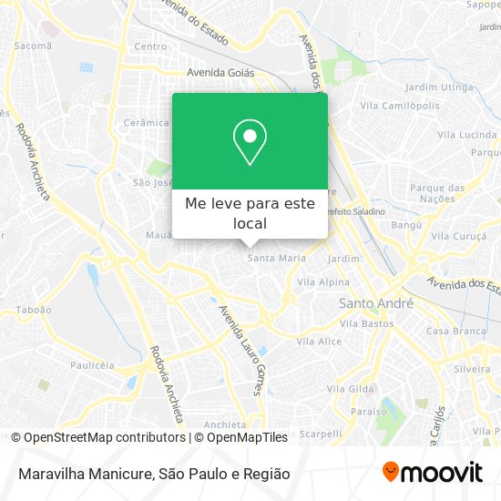 Maravilha Manicure mapa