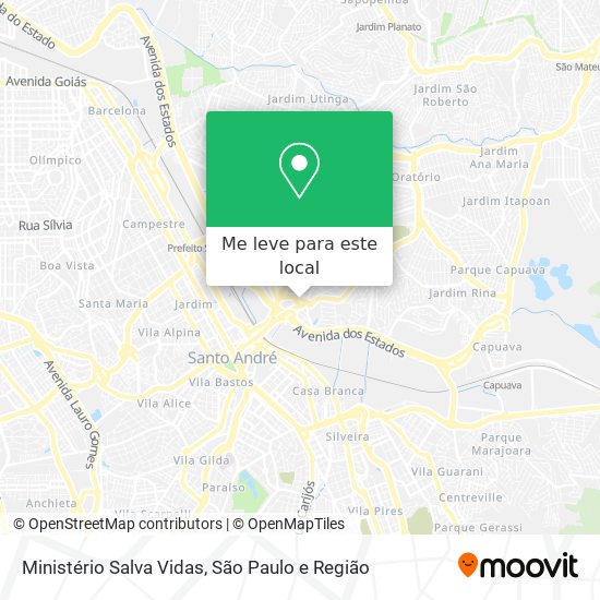 Ministério Salva Vidas mapa