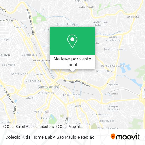 Colégio Kids Home Baby mapa