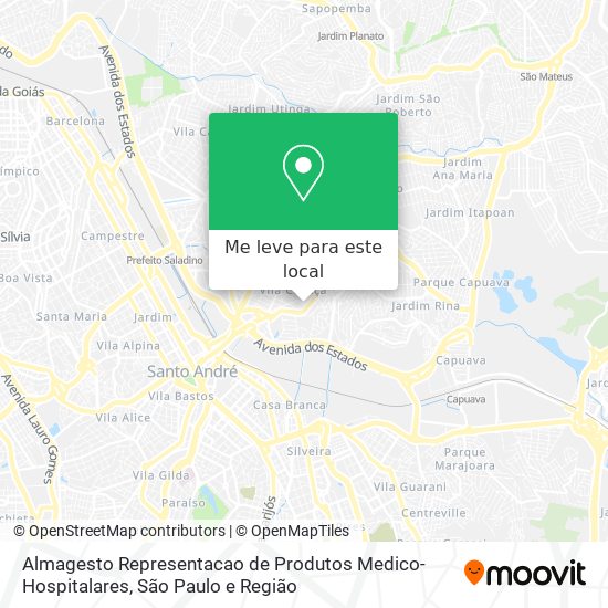 Almagesto Representacao de Produtos Medico-Hospitalares mapa