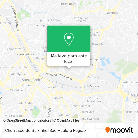 Churrasco do Baixinho mapa