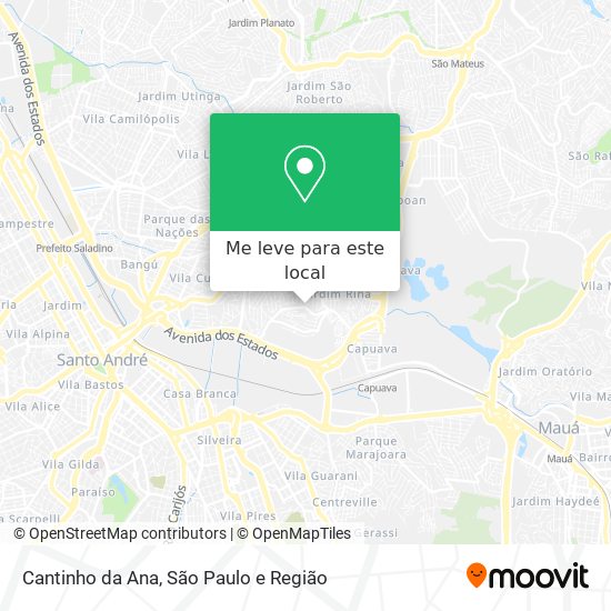 Cantinho da Ana mapa