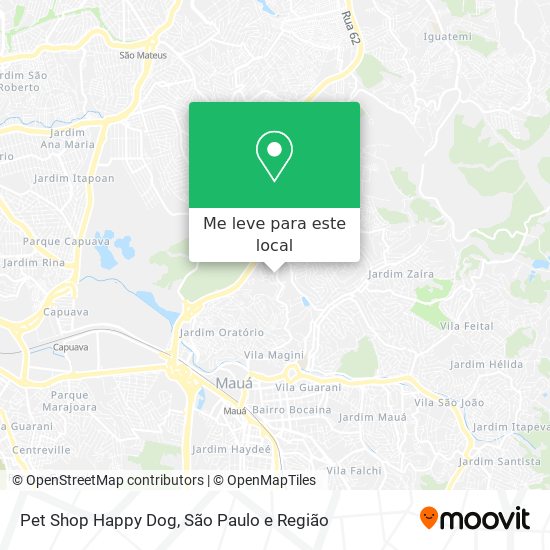 Pet Shop Happy Dog mapa