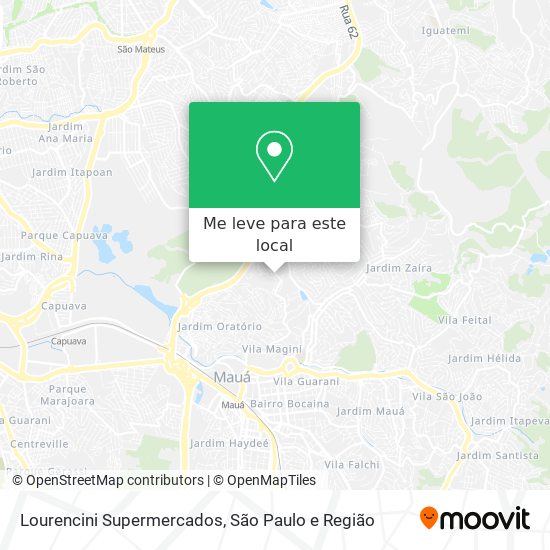 Lourencini Supermercados mapa