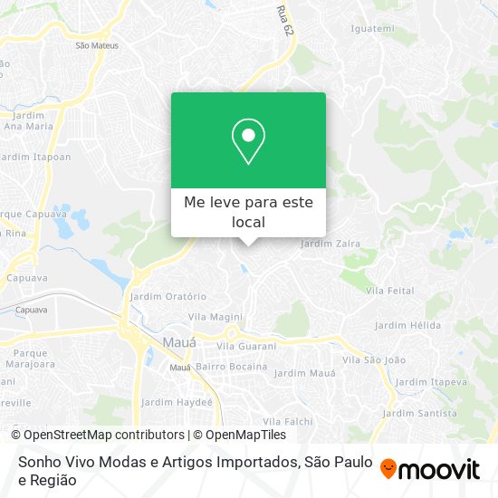 Sonho Vivo Modas e Artigos Importados mapa