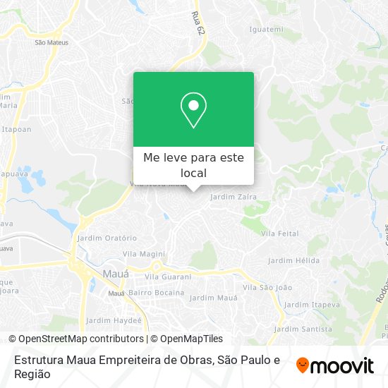 Estrutura Maua Empreiteira de Obras mapa