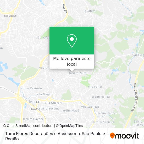 Tami Flores Decorações e Assessoria mapa